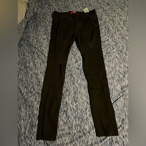 GUESS Black Ripped Jeans